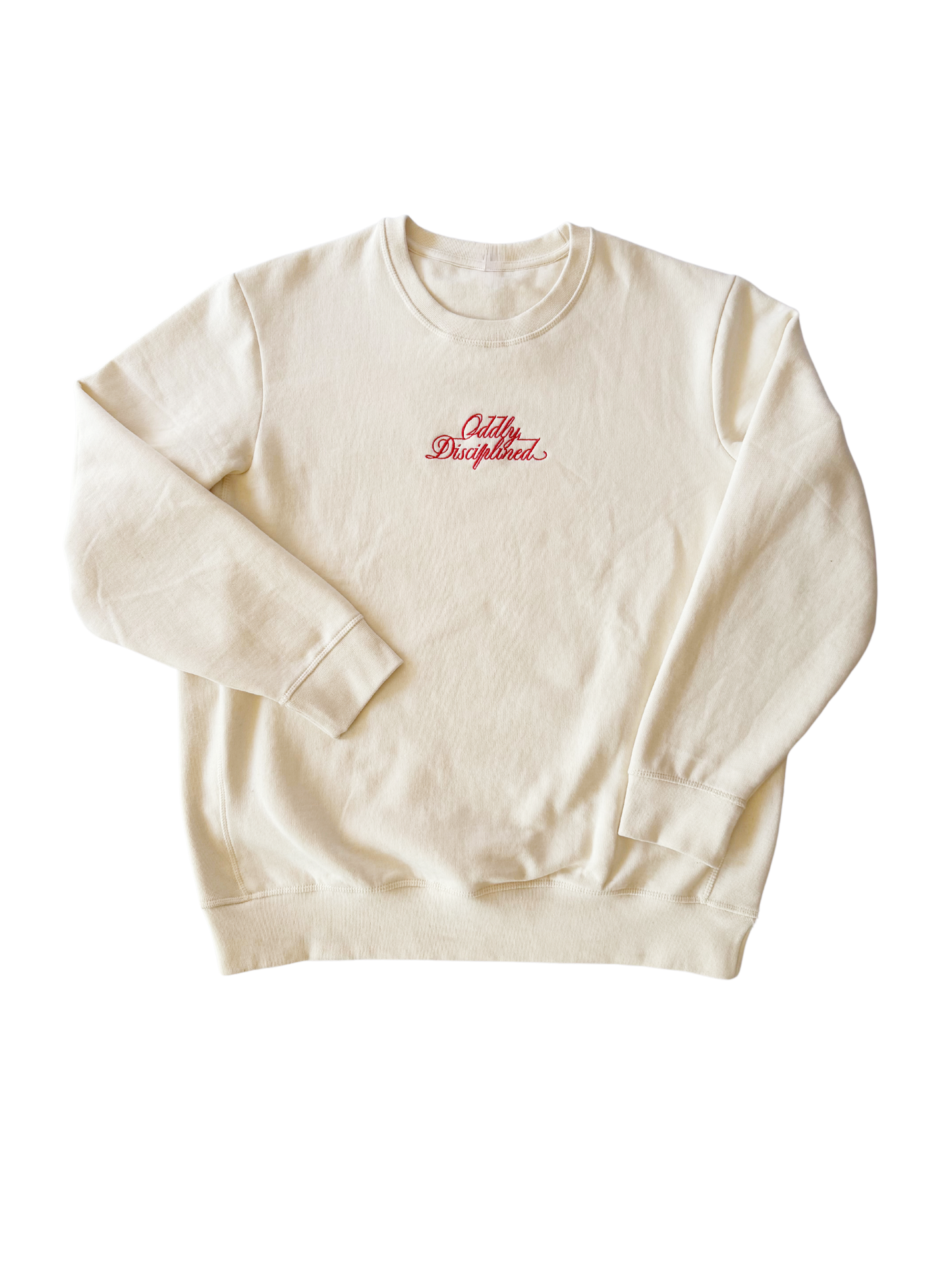 Oddly Disciplined Crew Neck, Cream